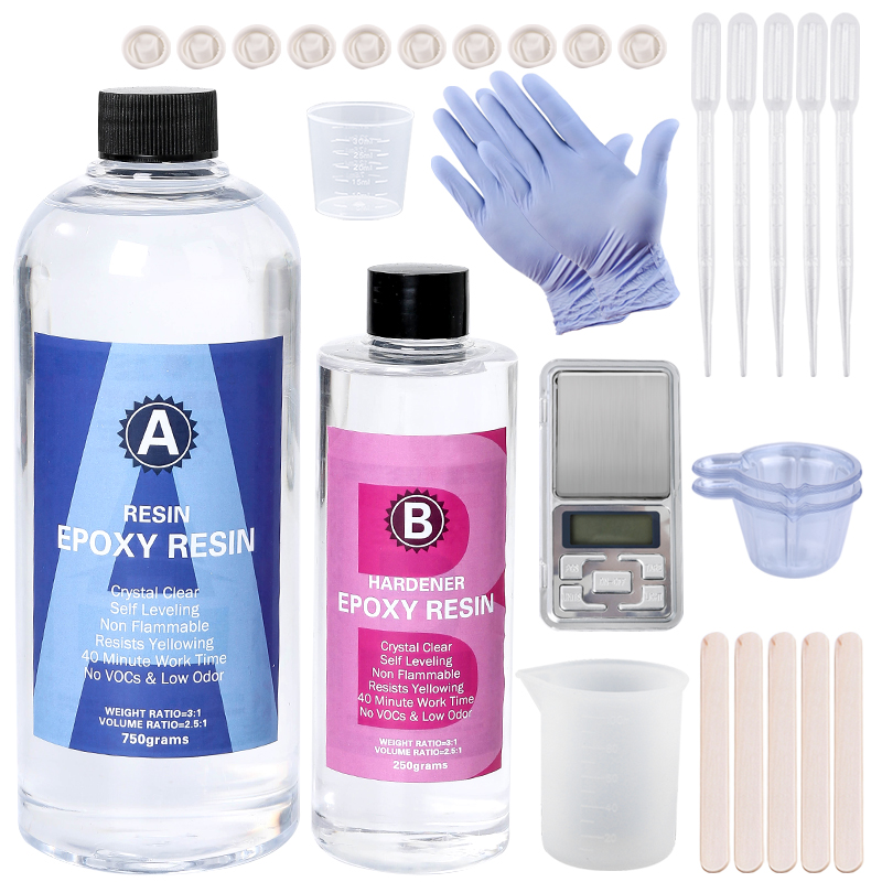 Mixing Cup Silicone - Kit de résine époxy cristalline, mélange