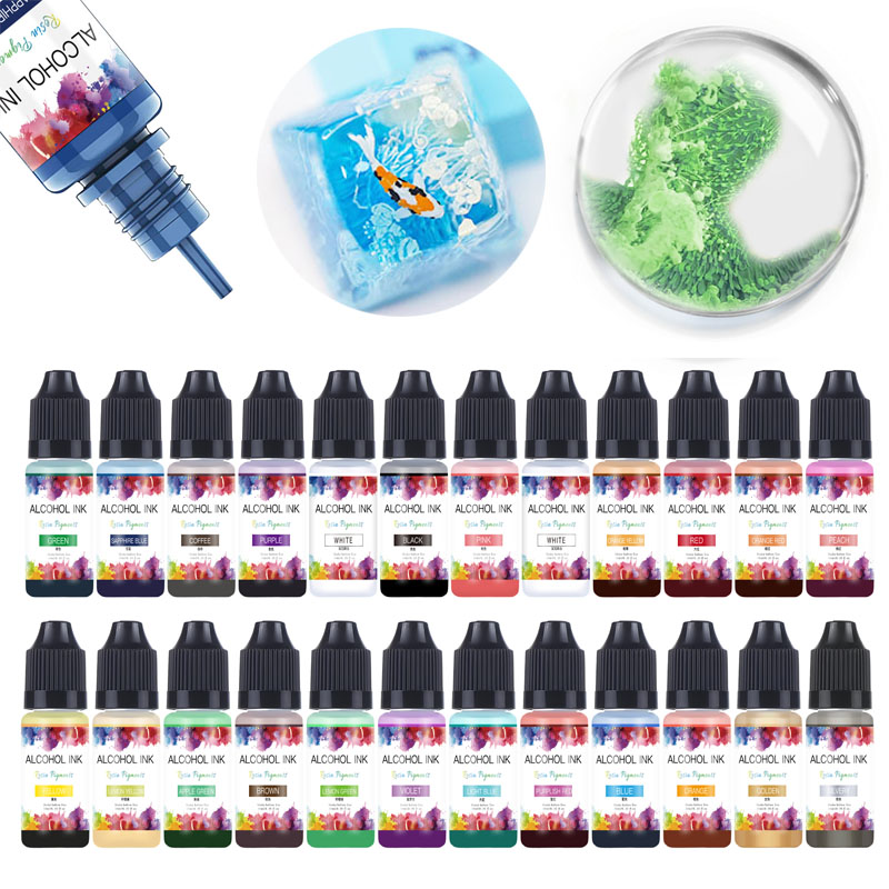 Resin Dye Alcohol - Encre d'art dcResin Pigment Liquid Turnant