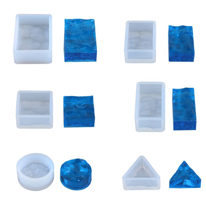Resin Ocean Wave Mold - Kit de 4 moules en résine