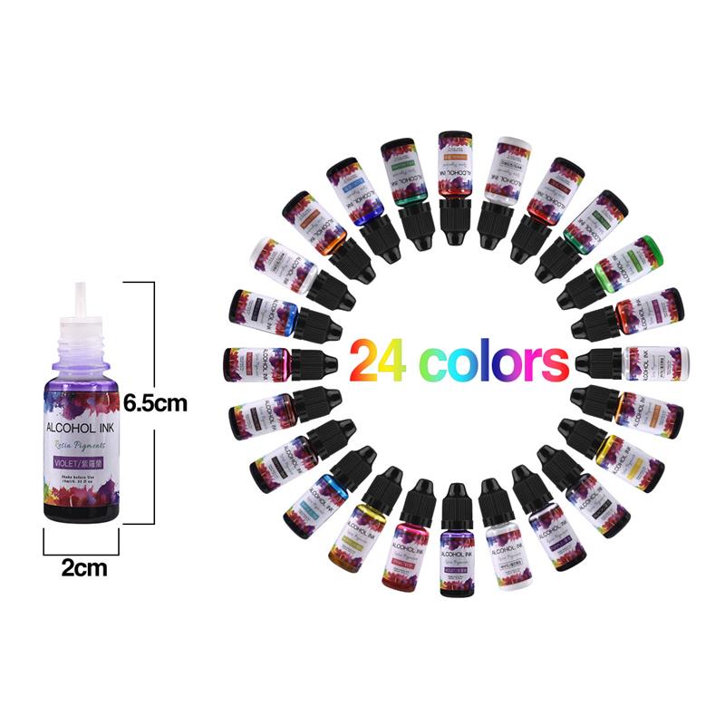 Ensemble de 24 couleurs de Pig - Resin Dye Alcohol avis et prix