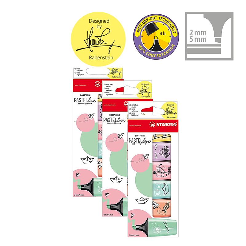 STABILO BOSS MINI Pastellove - - Stabilo Marker Boss avis et prix