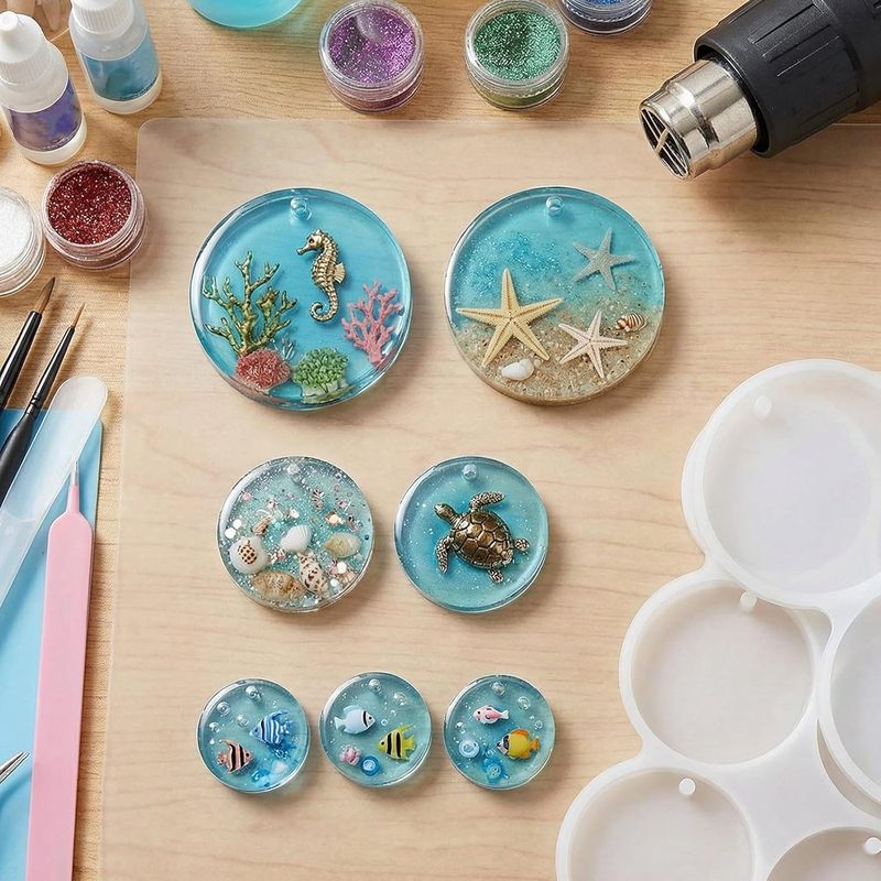 Ensemble de 3 moules ronds, mo - Resin Ocean Wave Mold avis et prix