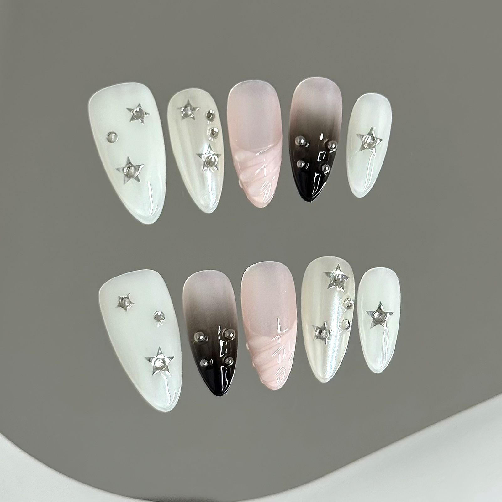 10 pièces amande faux ongles é - Resin Craft Material avis et prix