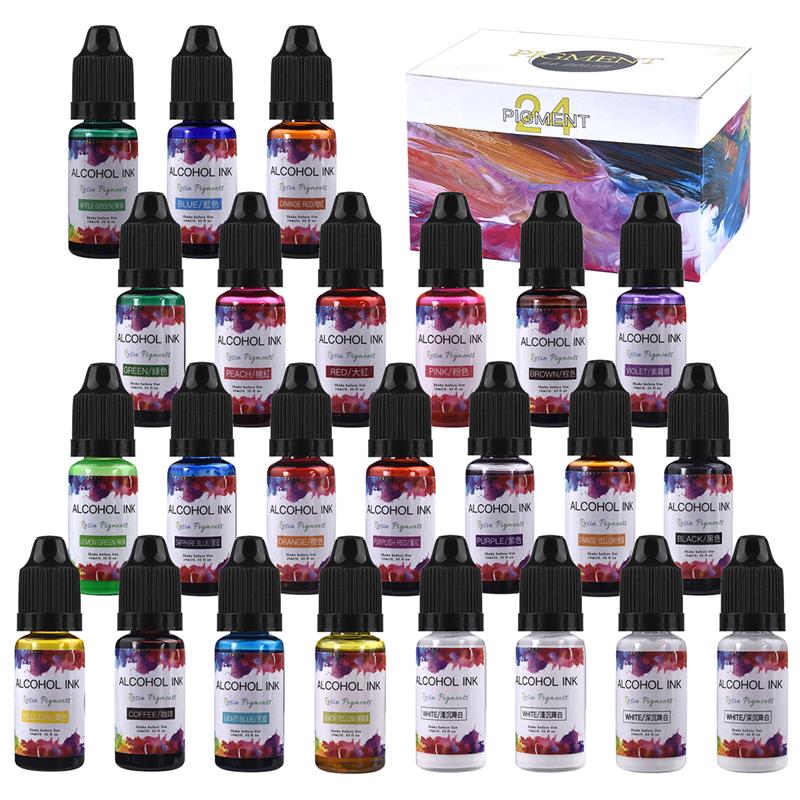 1 Kit de pigments en résine ép - Resin Dye Alcohol avis et prix