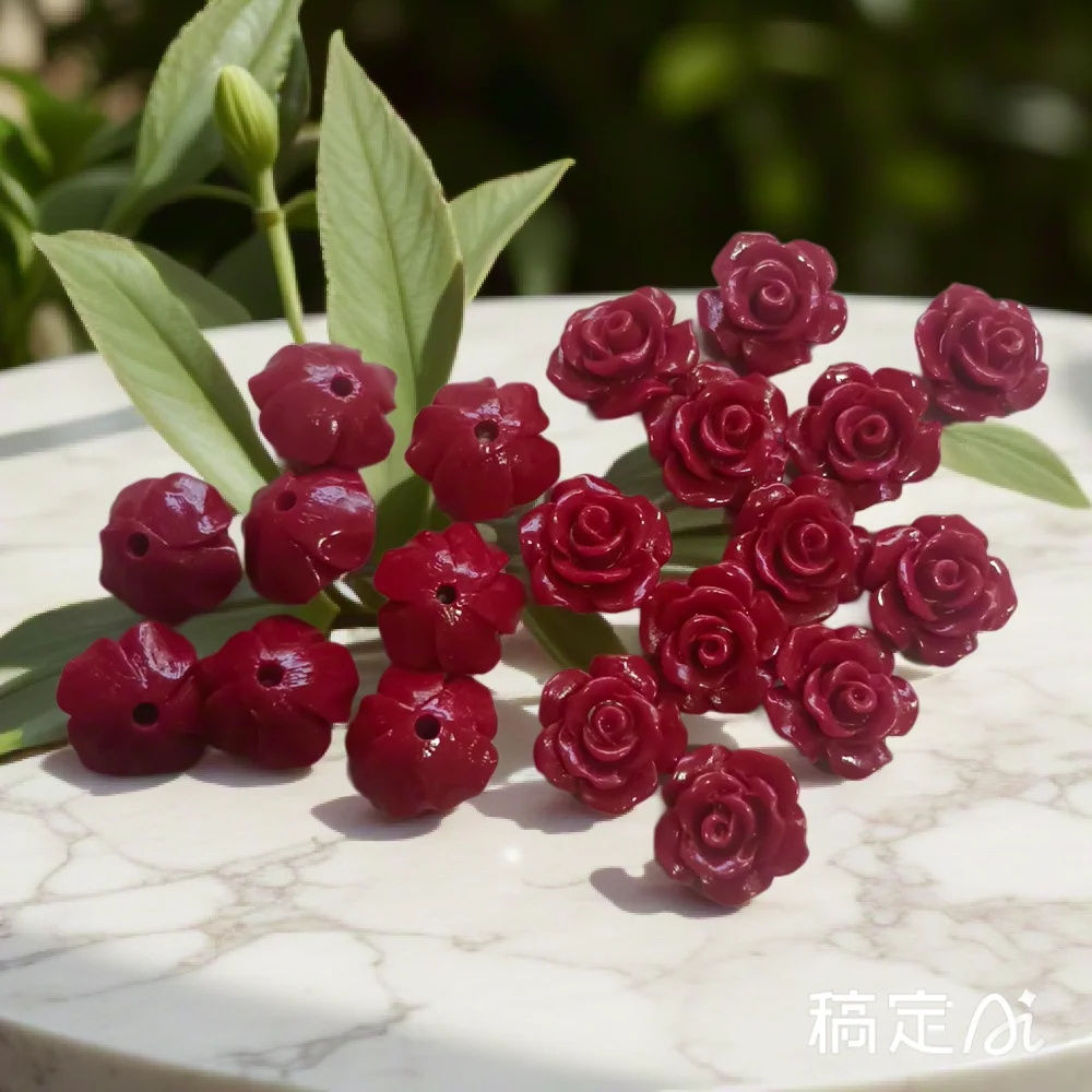 8/10mm perles de corail fleur  - Flower Preservation Resin avis et prix